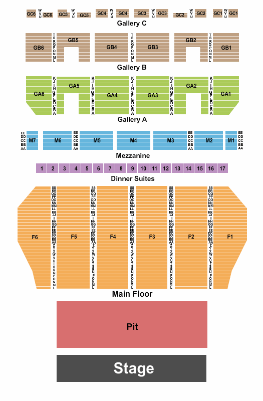 Fox Theatre Fox Theatre Seating Chart